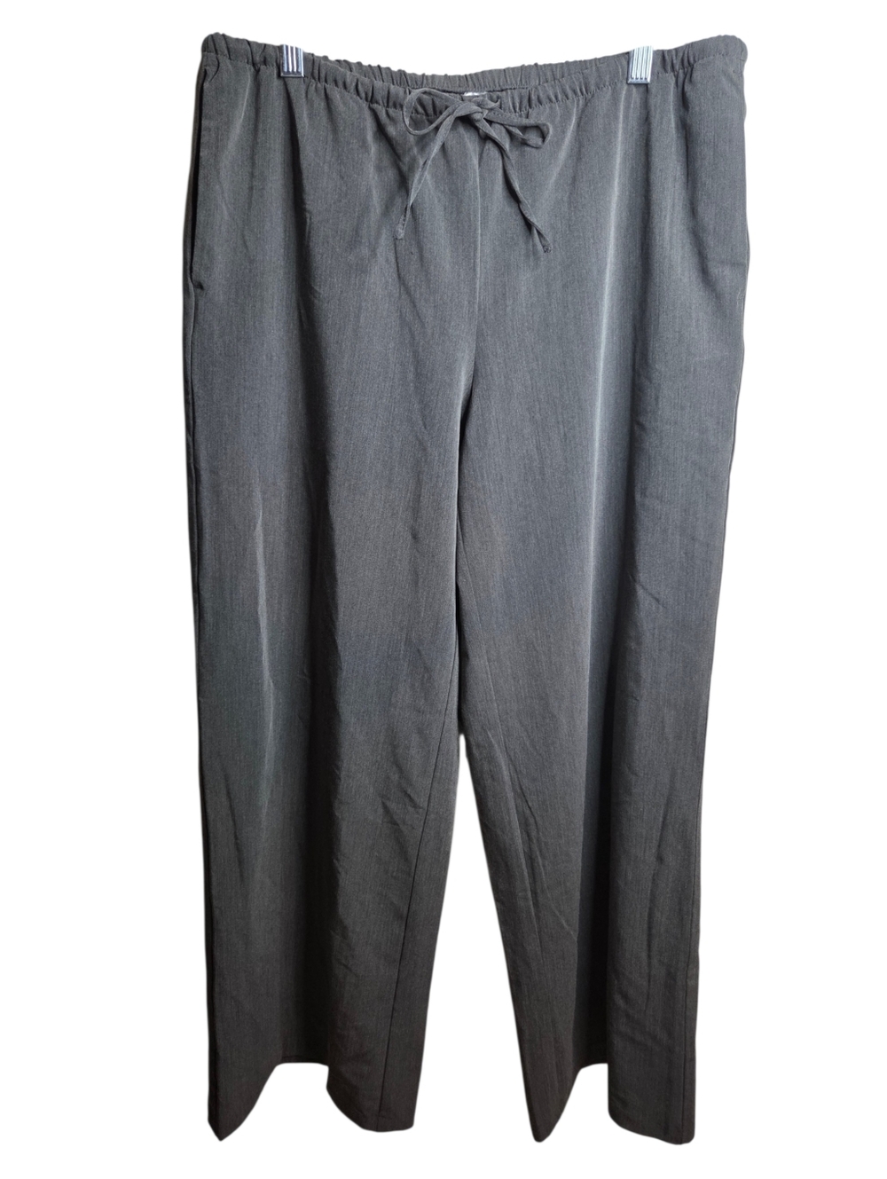 NWT H&M Divided Grey Wide Leg Palazzo Wide Leg Pants Drawstring Casual Size M